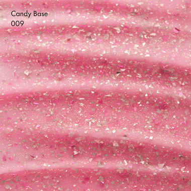 База F.O.X Candy Base 007 молочный с блестками и розово-красной поталью 10 мл - Фото №2