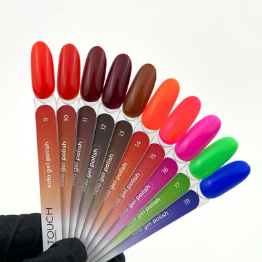Гель-лак Touch Solo Gel Polish 11 однофазный 3в1 темно-красный 9 мл - Фото №3