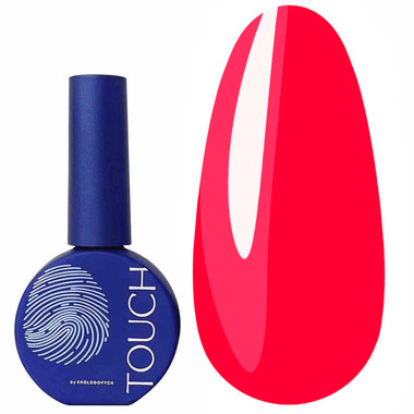 Гель-лак Touch Solo Gel Polish 15 однофазный 3в1 сочный розовый с оттенком красного 9 мл - Фото №1