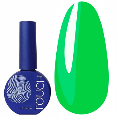 Гель-лак Touch Solo Gel Polish 17 однофазный 3в1 ярко-зеленый 9 мл - Фото №1