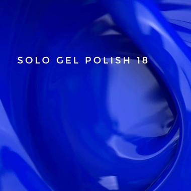 Гель-лак Touch Solo Gel Polish 18 однофазный 3в1 ярко-синий 9 мл - Фото №2
