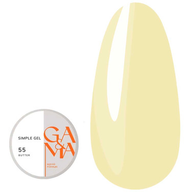 Гель для наращивания GA&MA Simple gel №055 Butter 15 мл (7703347) - Фото №1