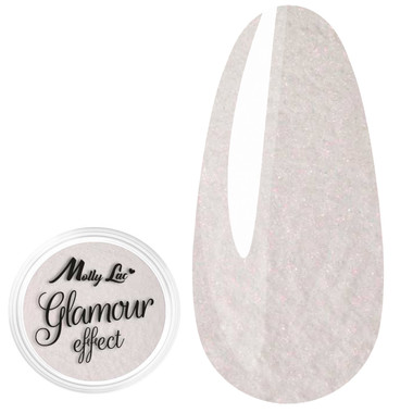 Втирка для ногтей MollyLac Glamour Effect Purple №4 1 г - Фото №1