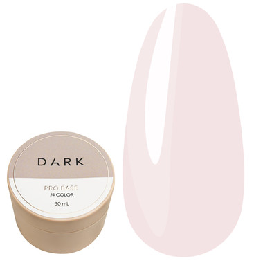 База DARK PRO base 54 полупрозрачный нежно-розовый 30 мл - Фото №1