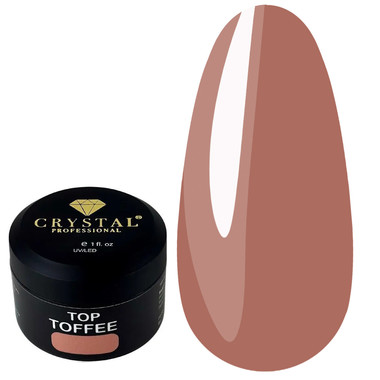 Топ для ногтей Crystal Top Toffee 15 мл - Фото №1