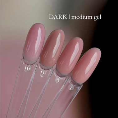 Гель для наращивания DARK Medium Gel №09 натуральный беж 30 мл - Фото №4