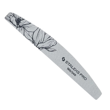 Пилка полумесяц минеральная для ногтей EXPERT 40 180/240 грит 1 шт (NFE-40-180/240) - Фото №1