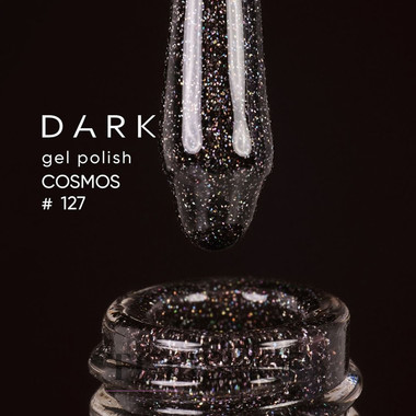 Гель-лак DARK Cosmos 127 темно-вишневый светоотражающий 6 мл - Фото №2