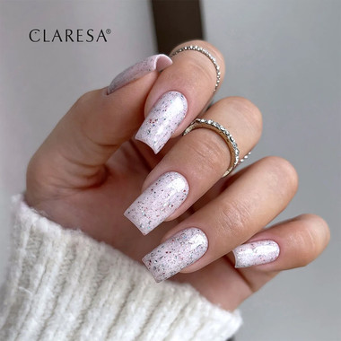Топ для ногтей Claresa TOP NO WIPE ICE DISCO 5 г - Фото №2
