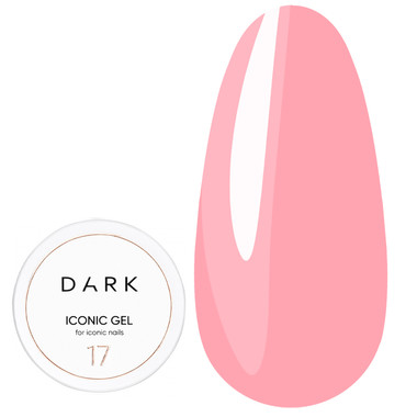 Гель для наращивания DARK Iconic Gel 17 ярко-розовый 30 мл - Фото №1
