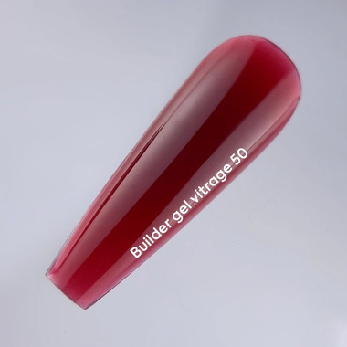 Гель для наращивания NAILSOFTHEDAY Builder gel 050 Vitrage красный 15 мл - Фото №5