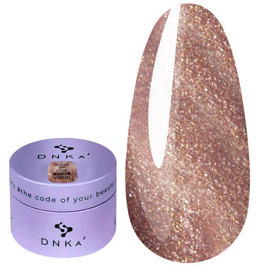 Гель для ногтей DNKa Builder Gel Vision 0038 розовое золото 30 мл - Фото №1