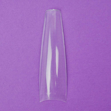 Гелевые типсы TUFI profi Half Cover Soft Gel Tips Балерина Прозрачные 240 шт (0326344) - Фото №5