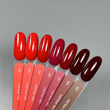 Гель-лак Touch Gel Polish 43 ярко-красный 9 мл - Фото №5