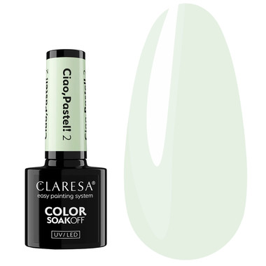 Гель-лак Claresa Ciao,Pastel! 2 нежный мятный 5 мл - Фото №1