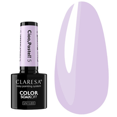 Гель-лак Claresa Ciao,Pastel! 5 светло-фиолетовый 5 мл - Фото №1