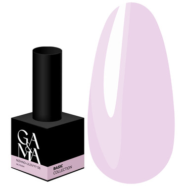 Гель-лак GA&MA Basic collection 006 нежно-лиловый 10 мл (7700296) - Фото №1