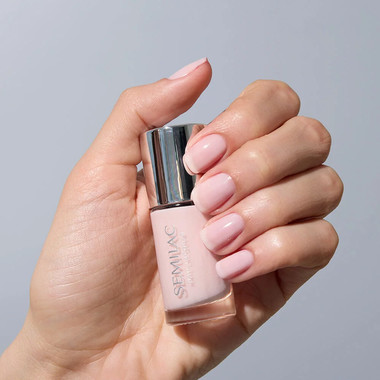 Classic nail polish Semilac Nail Lacquer 105 Delicate French 9 ml - Фото №3