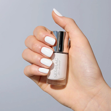 Classic nail polish Semilac Nail Lacquer 108 Classic White 9 ml - Фото №4