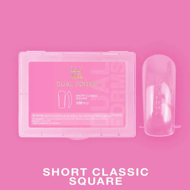 Upper forms Lunamoon Dual Nail Forms Short Classic Square (120 pcs) - Фото №3