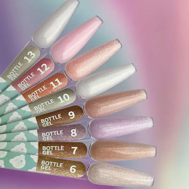 Гель YOUARECUTE Bottle Gel 6 беж с шиммером 5 мл (994-4001-0952) - Фото №4