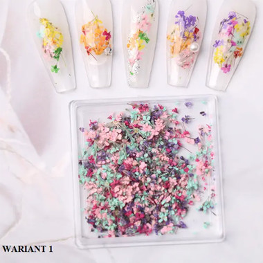 Dried flower nail art MANY BEAUTY in a box WARIANT 1 - Фото №2