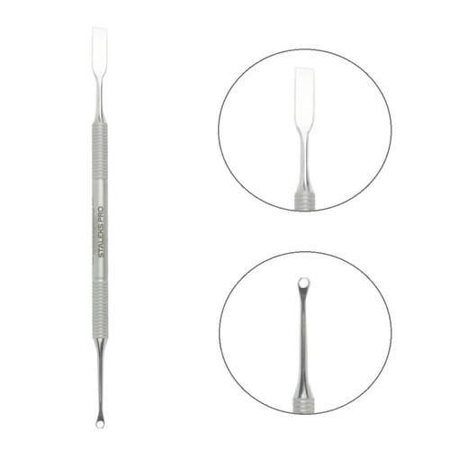 Manicure pusher Staleks Pro Expert 51 Type 1 (flat pusher straight + scraper ring)