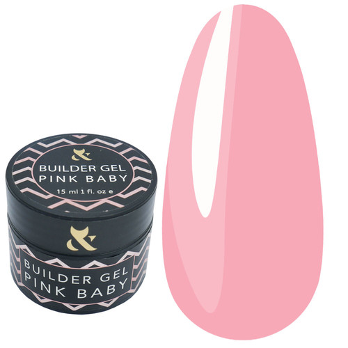 F.O.X Builder gel Pink baby нежно-розовый 15 мл - Фото №1