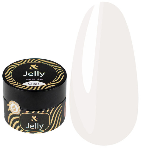 Gel for extension FOX Jelly Clear transparent 15 ml - Фото №1