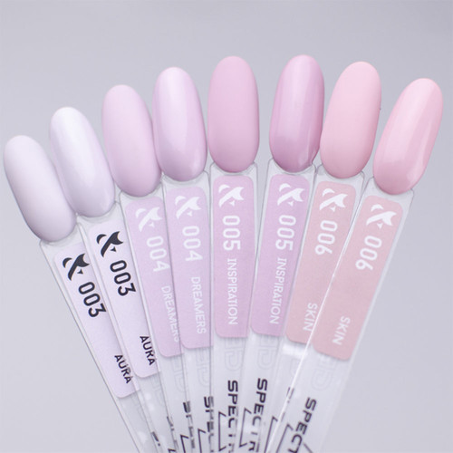 Гель-лак F.O.X SHOT Spectrum Gel Vinyl 003 бело-розовый 5 г - Фото №3