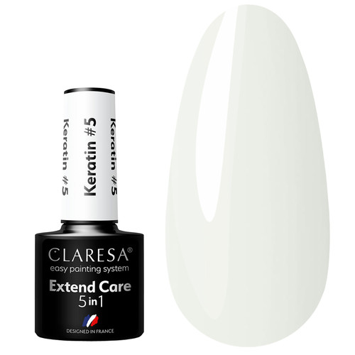 Цветная база 5в1 Claresa EXTEND CARE 5 IN 1 KERATIN 5 5г - Фото №1