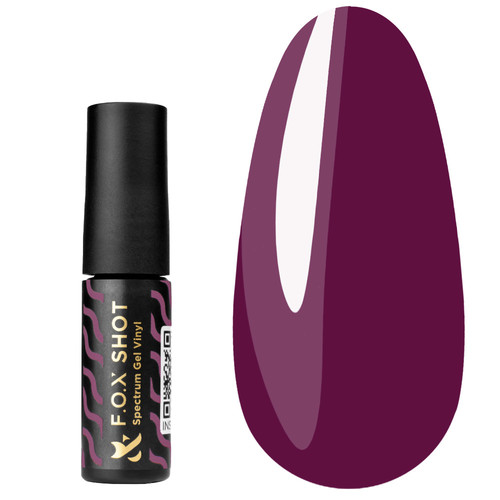 F.O.X SHOT Гель-лак Spectrum Gel Vinyl 077 фиолетовый, 5 г