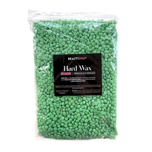 Горячий воск в гранулах BEAUTIONA Hard Wax Green 1000g