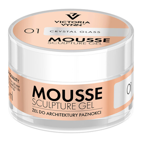Гель для наращивания Victoria Vynn MOUSSE SCULPTURE GEL 01 Crystal Glass 50ml - Фото №1