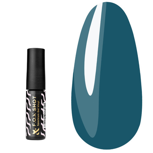 Gel polish FOX SHOT Spectrum №062 dark turquoise, 5 g
