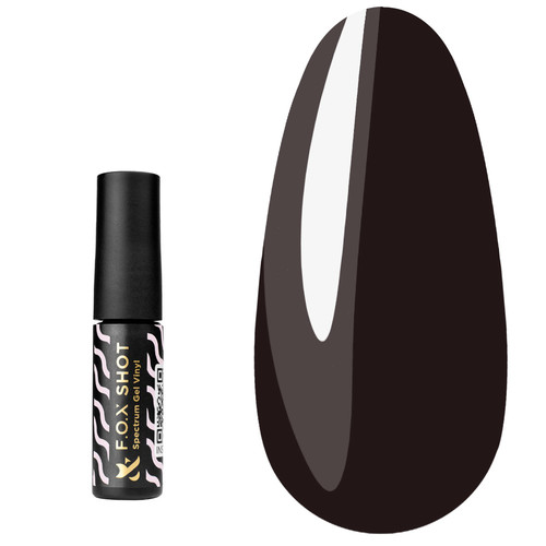 F.O.X SHOT Гель-лак Spectrum Gel Vinyl 120 коричнево-черный, 5 г