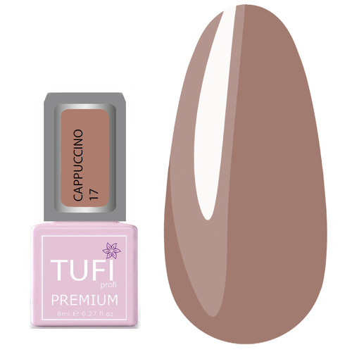 Гель-лак TUFI profi  PREMIUM  Cappuccino  17 миндальное искушение 8мл (0121245) - Фото №1