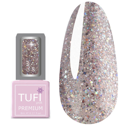 Гель-лак TUFI profi PREMIUM Glam 08 Ева 8 мл (0121688) - Фото №1