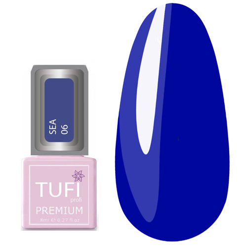 Гель-лак TUFI profi PREMIUM Sea 06 королевский синий 8мл (0102610)