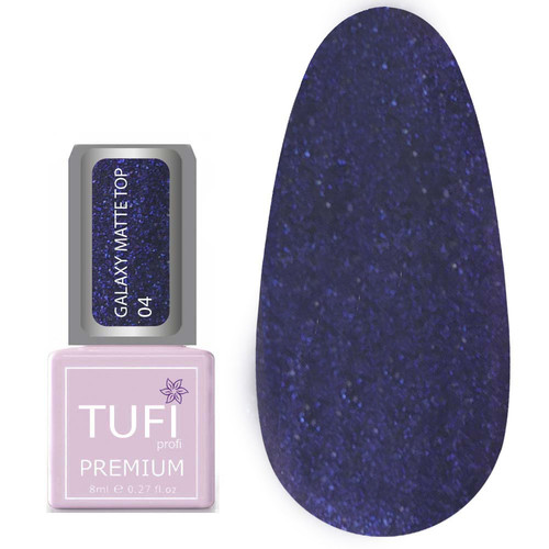 TOP TUFI profi  PREMIUM  Galaxy Matte Top 04 Virgin 8 ml (0133939) - Фото №1