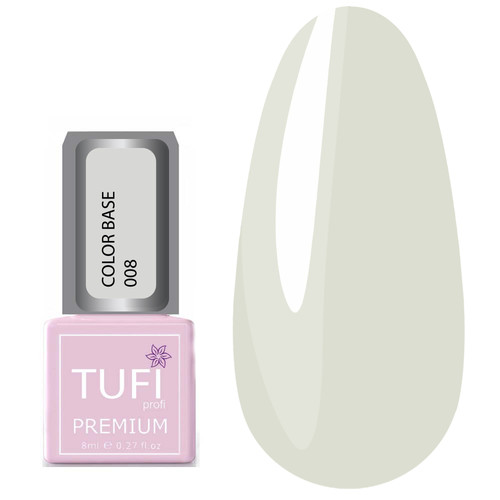 Цветная база TUFI profi PREMIUM Color Base 008 полупрозрачная розовая дымка 8 мл (0103706) - Фото №1