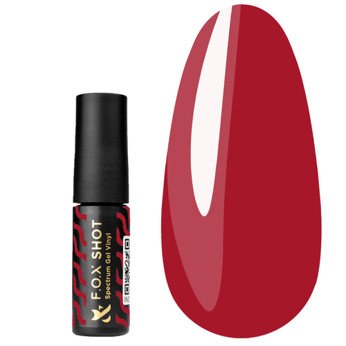 F.O.X SHOT Spectrum Gel Vinyl 114 гель-лак 5 мл ягодный красный