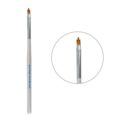 Brush HLD with white handle, shaped tip 2