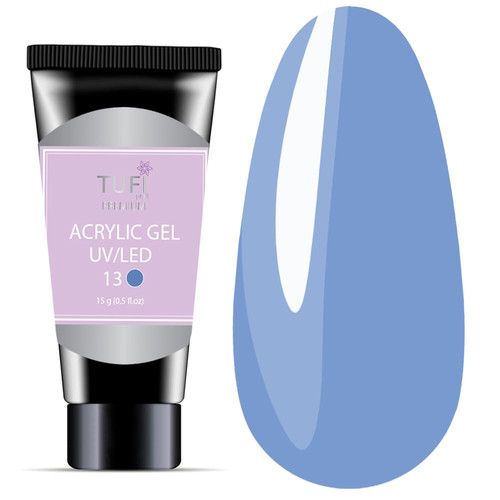 Acrylic gel TUFI profi  PREMIUM  13 Cornflower 15 g (0121667) - Фото №1
