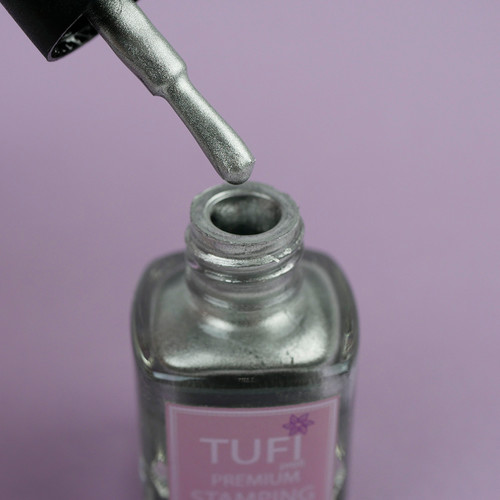 Stamping nail polish TUFI profi  PREMIUM  Stamping silver 5 ml (121821) - Фото №3