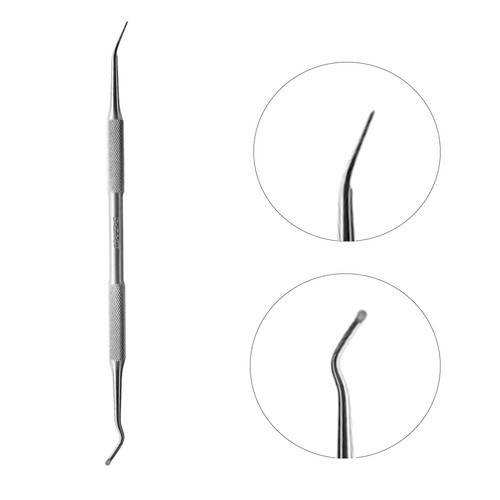 Лопатка педикюрная Staleks Pro EXPERT 20 TYPE 1 (пилка прямая+пилка с загнутым концом)