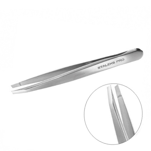 Пинцет для бровей Staleks Pro EXPERT 10 EXPERT 10 TYPE 4 (узкие скошенные кромки)