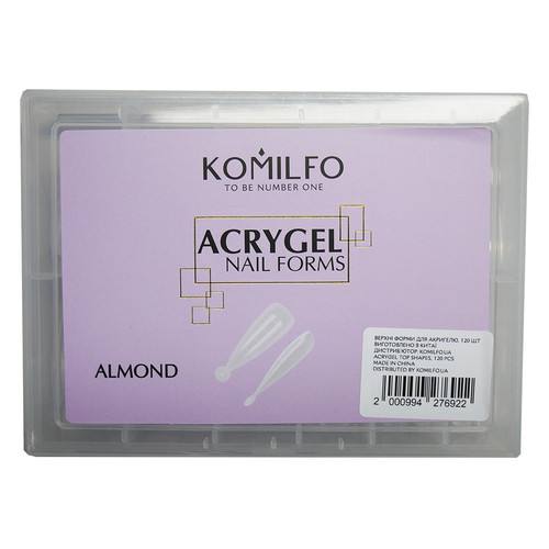 Upper forms for nail extension Komilfo (false nails) almond 120 pcs (456063) - Фото №2