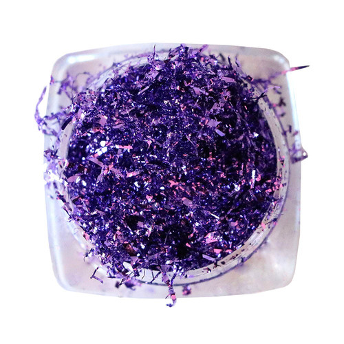 Стружка для декора ногтей Komilfo Foil Stripes №10 Purple (0,2 г) - Фото №1