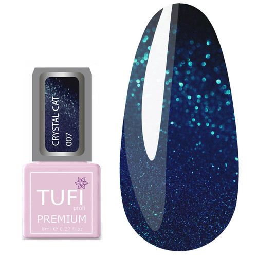 Гель-лак TUFI profi PREMIUM Crystal Cat 07 сердце океана 8 мл (0100514) - Фото №1